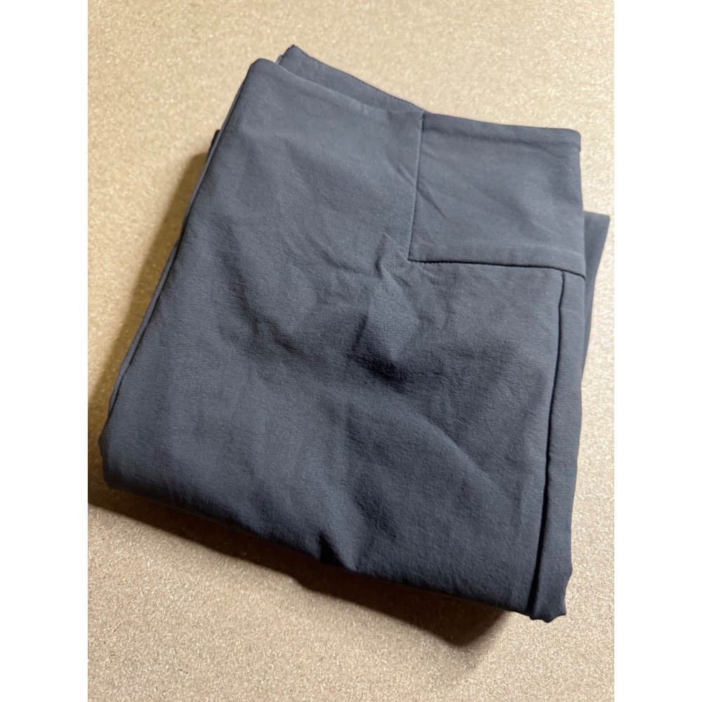 Athleta Women Gray High Rise Ankle Pants Zip Hem Recycled Nylon‎ Size 12